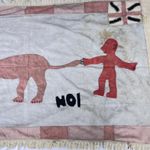 Asafo Flag Frankaa with Appliqué Ghana 62x36 Inch