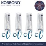 Korbond Precision Dressmaking 9 inch- Pack of 4 – Soft Grip Ambidextrous Shears