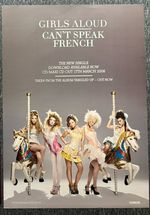 COOL VINTAGE 77x52CM RECORD STORE/BILLBOARD POSTER  -  GIRLS ALOUD (2008)