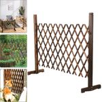 140cm Expanding Wooden Fence Trellis Freestanding Garden Screen Divider Portable