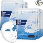 Hyaluronic Acid Face Sheet Mask, Set of 10 - Hydrating Korean Beauty Treatment