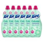 Asevi Fabric Conditioner Concentrated Colonia Laundry Liquid 60 Washes 1.38L X 6