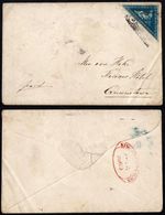 Cape of Good Hope 1868 Cover, 4d Blue Triangle, to Queenstown, Hope Seated