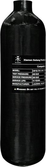 Carbon Fiber Air Tank 1.1L Gas Cylinder, Scuba Tank for PCP