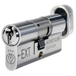 UAP Freezeguard TS007 3 Star Thumbturn, Euro Cylinder Lock  - 3 Keys - Chrome