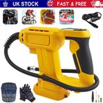 Cordless Car Air Compressor Tyre Inflator Pump LCD For Dewalt 18V 20V Battery UK