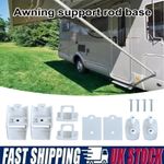 For Fiamma Awning Leg Bracket Kit - White - Caravans/Motorhomes 98655-176