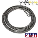 Sealey Wire Rope (Ø9.2mm x 26m) for SWR4300 & SRW5450 Winches Replacement