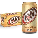 A&W Cream Soda 355ml x12 Cans American USA Imported Fizzy Drink