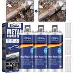 3x Metal Repair Gel Paste High Temperature Resistant Liquid Metal Welding Filler