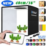 40cm, 16" PULUZ Portable LED Photo Light Box Tent Photo Cube Studio Photography