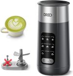 NO THICKFOAM DISK Dreo Milk Frother 8in1 Electric 435ml Silent Hot Choco Maker