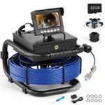 ZELCAN Sewer Camera 4.3 in. Sewer Inspection Camera with 98 ft. Cable 32GB Card