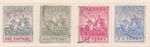 (F194-65)1903 Barbados 4stamps seal of colonies Britannia 1/4d to2 1/2d(BO)