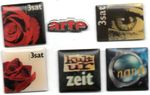 📺Pin Bundle 6 Culture TV Television Pins 3sat arte nano Rarities Rare HTF🎥