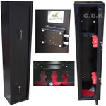 GDK  3 GUN CABINET, SHOTGUN, RIFLE CABINET, MAGNETIC GUN RACK, SAFE,BS7558/92