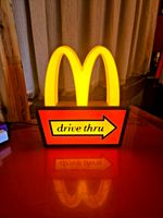 McDonalds Vintage Drive Thru - USB Lighted LED Sign - Man Cave - Arcade - Retro