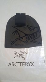 Arc'teryx Bird Head Toque Hat/Beanie in Grey/Black with Logo