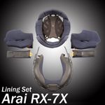 Arai RX-7X Interior Inner Lining Pad Replacement Set Compatible Corsair-X RX-7V
