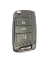 RFC 3 button flip key case shell for VW Volkswagen Golf MK7 7.5 remote fob HU66