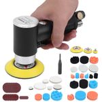 48Pcs Air Sander Black Eccentric Pneumatic Grinder For Polishing
