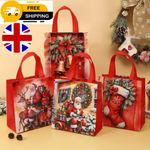 Christmas Gift Bags with Handles Christmas Tote Bags Bulk Reusable