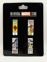SDCC 2025 EXCLUSIVE Marvel Comic Pin Set Spiderman Captain America Fantastic 4