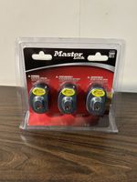 NEW Master Lock (Model 90TRISPT) 3 Gun Locks with 6 Keys - Keys Open All Locks