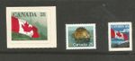 CANADA     DEF 89  FLAG  S/A  38c  + 98  FLAG 46c  S/A   +  92  BEAVER 25c   UMM