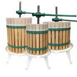 Apple Fruit & Cider Basket Press - Homebrew Fruit Juice Maker - 3 x Pulp Bags