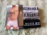 Hugo Boss Men's Boxer Shorts Underwear Pack Of 3 Black, White, Grey Summer Sale