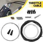 5m Universal DIY Throttle Cable Kit Full Nipples Ferrules For All Motorbikes UK