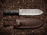 GardenoGuard Hori Hori Knife Multipurpose Gardening Hand Tool and Leather sheath