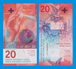 Switzerland 20 Franks, P 76, 2021, UNC