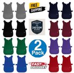 PACK  2 SELF TABARD APRON WITH POCKET FOR WOMEN MEN KITCHEN CATERING CLEANING