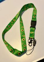 Sunflower Hidden Disability Lanyard  Medical Awareness  Green Neck Strap