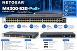 NetGear M4300-52G GSM4352PS - 48X 1G PoE+ 4X 10G  L3 Switch - Check Description