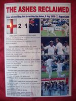 England 2009 Ashes winners - souvenir print