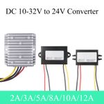 DC 10-32V to 24V Buck-Boost Converter 2/3/5/8/10/12A Power Regulator Waterproof