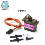 5x MG90S Servo All Metal Gear Geared Micro for Plane Helicopter Robot RC