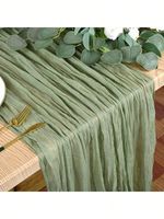 1PC Gauze Table Runner Bulk Cheesecloth 90*180 Table Topper Cloth Holiday Runer