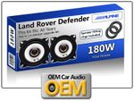 Land Rover Defender Front Dash speakers Alpine car speaker kit with Spacer Rings