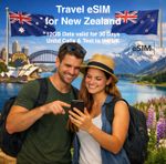 Travel eSIM for New Zealand - 12GB of Data Valid for 30 Days - Same day delivery