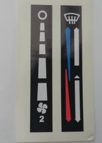 Dash Binnacle Heater & Fan Control Labels for Land Rover ref MTC6007 MTC6007 