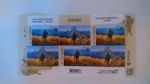 Russian warship... Done! Full sheet of Ukrainian post stamps F. UK seller