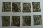 GB KING EDWARD VII 1902-1910. 7d - shades/watermarks/perfs unchecked x8