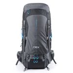 OEX Fully Adjustable Vallo 80L Rucksack with Integrated and Detachable Raincover