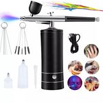 Mini Airbrush Compressor Kit Spray Gun Dual Action Air Brush Paint Model 0.3MM