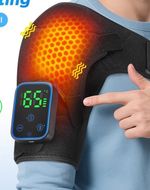 Electric Heated Shoulder Massager Rotator Cuff Support Wrap with Vibration