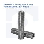 M4 ALLEN KEY GRUB SCREWS CUP POINT SCREWS STAINLESS STEEL A2 - DIN 916